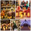 PChero Waterproof LED Candle Lights, Relaxing Warm White Light for Baths, Safe, Energy-Saving, with Remote Control, Suitable for Outdoors, Camping,