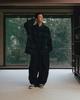 ANGLAN Herringbone Fatigue Balloon Pants - Black