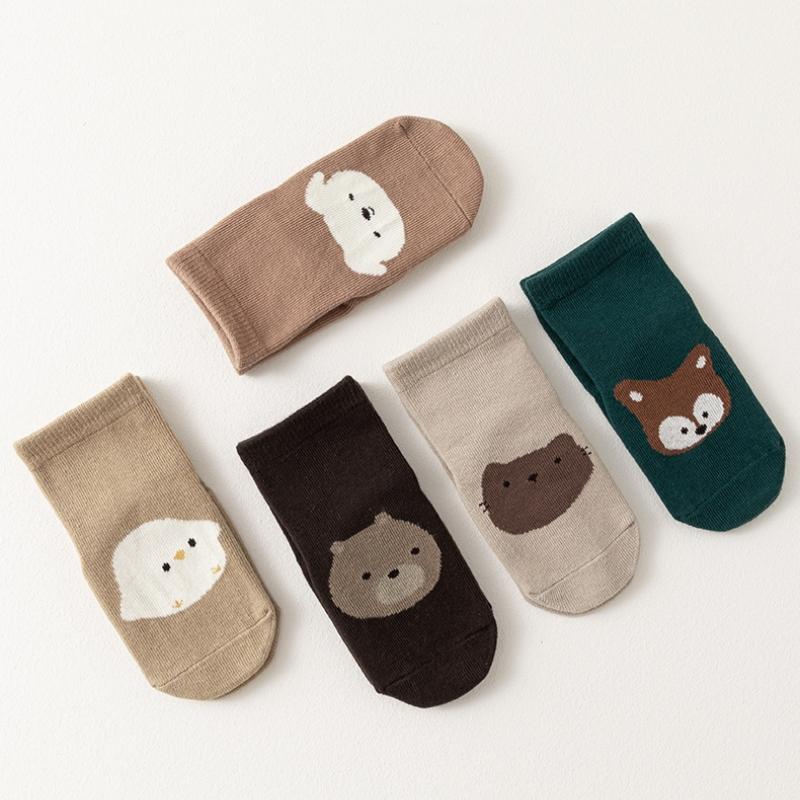 Baby Girls Socks Anti Slip Cotton Print Non-slip Toddler Floor Socks for Boys Cartoon Kids 0-5Years Autumn Winter
