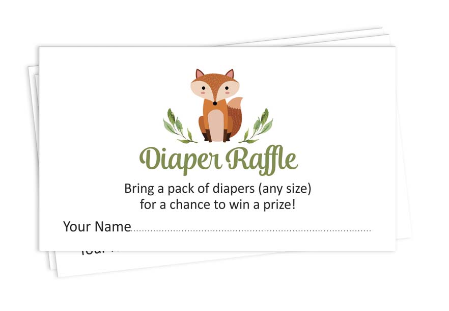 

Inkdotpot 30A джунгли животные Baby ShowerA подгузник лотерейный билет лотерея вставить карты поставки игры для Baby Shower вечерние 2 x 3.5 Inches
