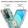 Golden Border Grid Marble Flower IMD Ultrathin Phone Case for Xiaomi Redmi Note 11S,Redmi Note 11 4G,Note 12 Pro 4G,Xiaomi 11T,Redmi 10,Poco X3 NFC...
