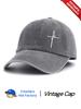 Washed Corduroy Baseball Cap With Faith Slogan Unisex Dad Hat Minimalist Outdoor Travel Accessory