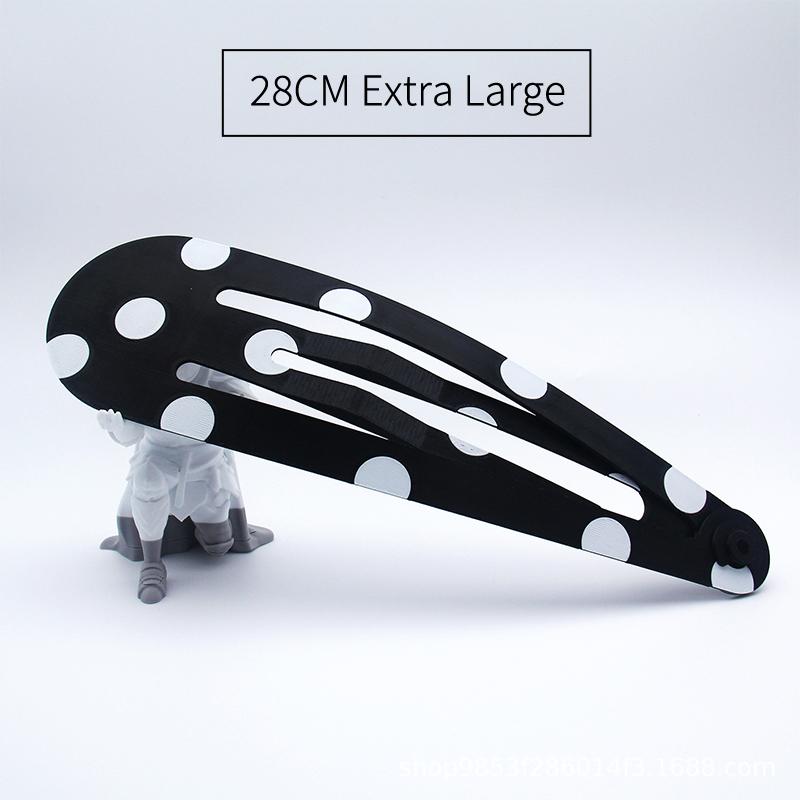 Cute Strawberry Curtain Clips Extra Large Hair Claw Kawaii Polka Dot Design Hairpin for Thick Long Hair Daily Styling
