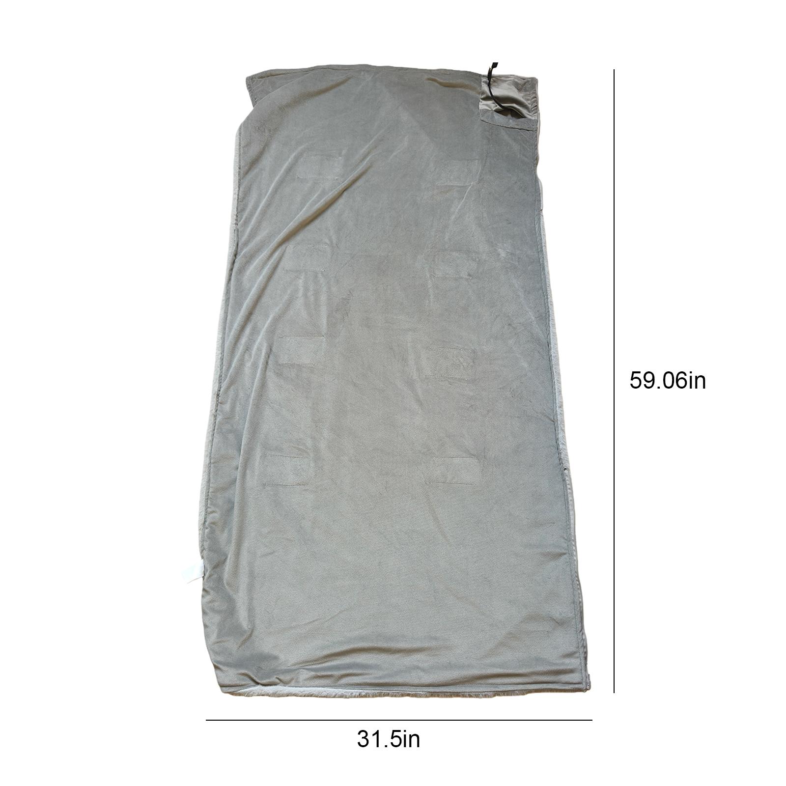 USB Electric Portable Heated Blanket Wrap Shawl with 3 Heating Level Heated Blanket Throw Wrap Washable for Indoor Outdoor