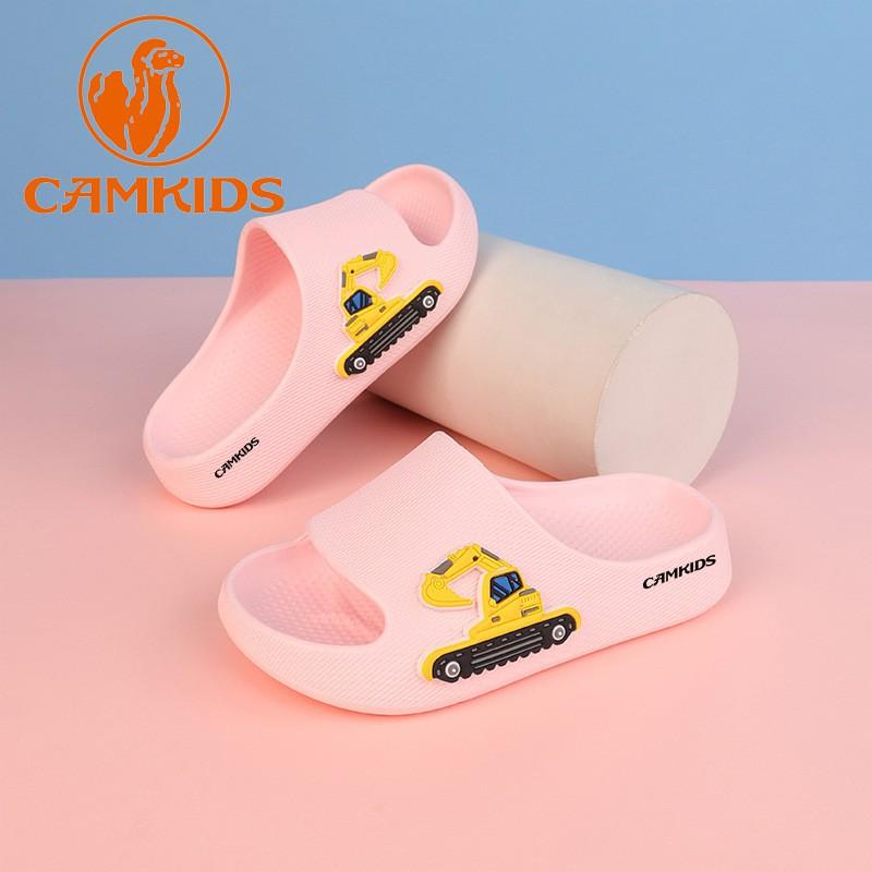 CAMKIDS Kids Cartoon Slippers Boys Girls Indoor Non-Slip Home Footwear Comfortable Soft Sole