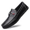 Fashion All-Match Herren Flats Echtes Leder Herren Casual Büro Slipper Hohe Qualität Herren Slip-on Flats Herren Bequemes Laufschuhwerk