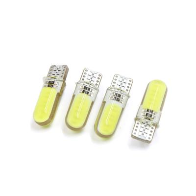 A ABSOPRO T10 CO-B LEDs Dashboard Light Interior W5W 2825 192 194 LED Light Silicone White (Set of 4)