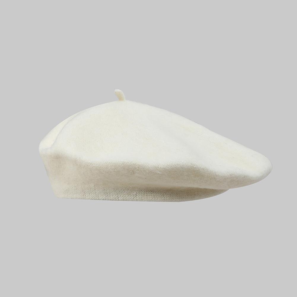 

Ретро Кежуал Однотонний Берет Модний Універсальний Різнокольоровий Осінньо-Зимовий Зручний Дихаючий Берет для Жінок білий