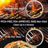 5Pcs 33X40cmX0.2mm BBQ Barbecue Mat Oven Mat High Temperature Resistant Non-stick Barbecue Mat Baking Paper BBQ Accessories