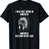 I Was Not Born In America America Was Born On My Land T-Shirt1