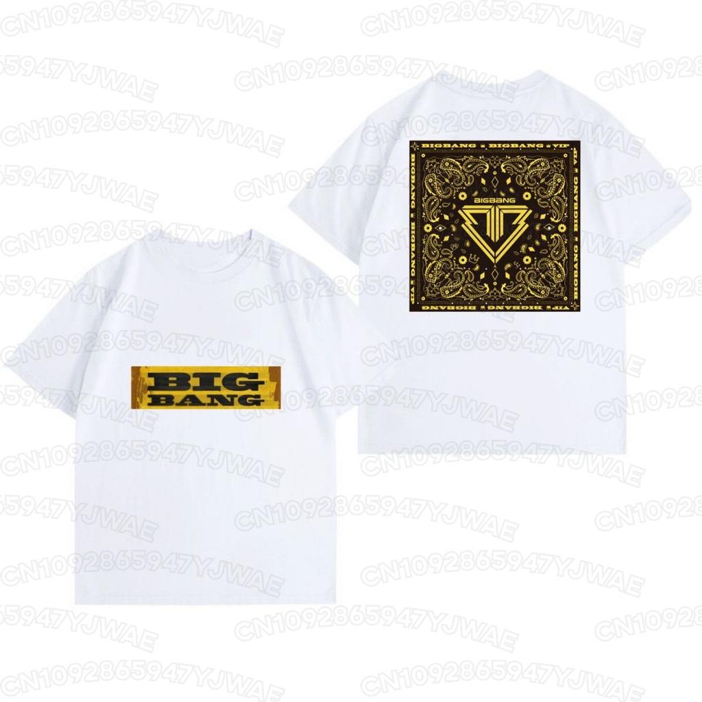 Sommer Herren Damen Bigbang 20. Jubiläumskonzert T-Shirt G-Dragon Fans Kurzarm Lässiges T-Shirt Oberteile