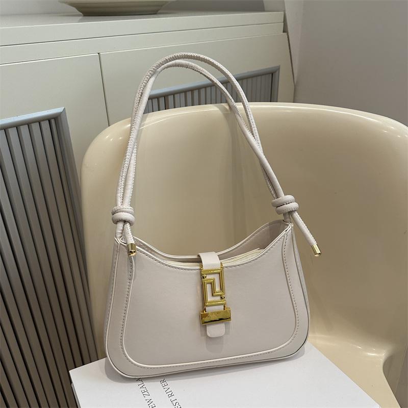 

Fashion underarm bag texture foreign style portable design bag women s 2024 new beautiful personalized crescent bag women s bag білий