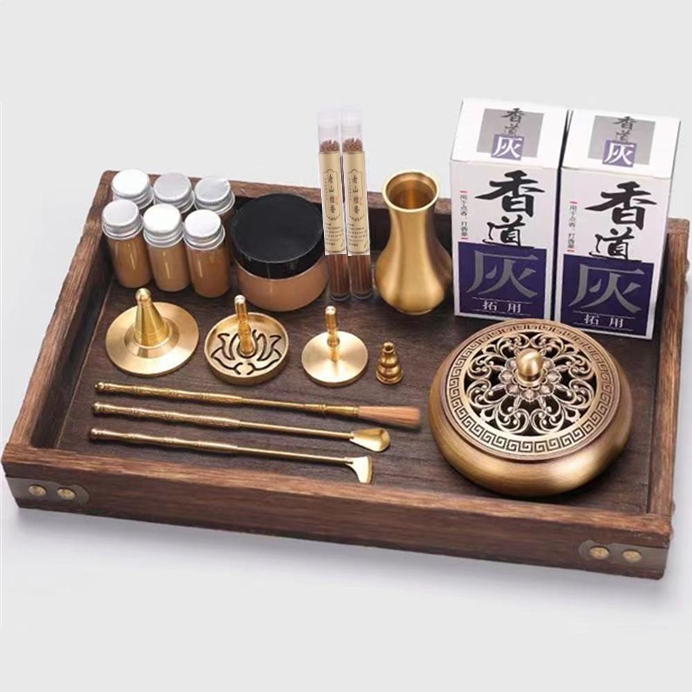 Incense Burner Censer Tool Set Making Kit Press Powder Fennel Aroma Furnace