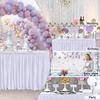 Tulle Table Skirt Pleated Ruffle Tablecloth For Wedding Decoration Birthday Party Baby Shower Tutu Veil Dining Table Decoration