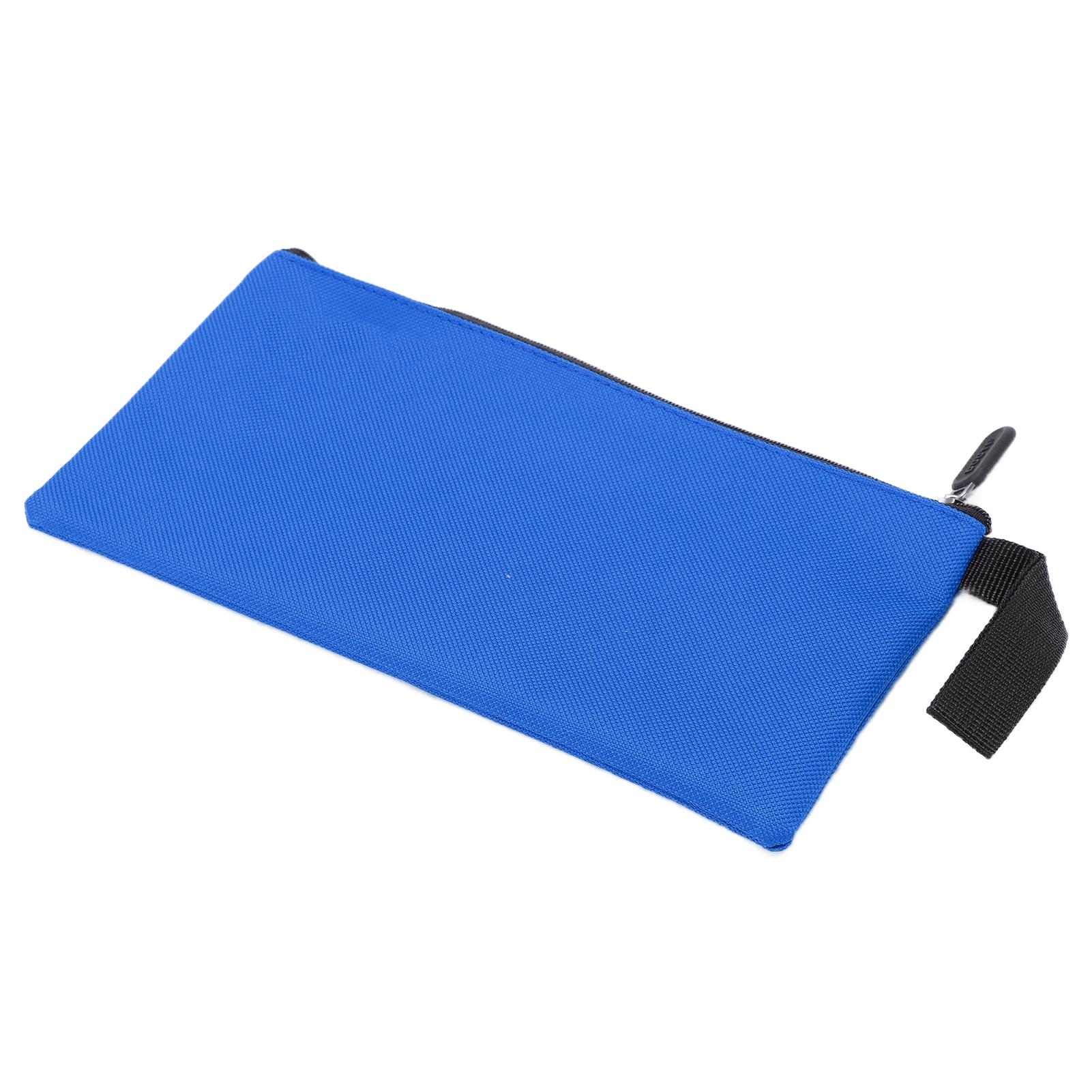 

Сумка для инструментов из холста, прочная, водонепроницаемая, переносная, на молнии, для хранения предметов, синяя синий