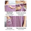 Yousheng Women Bath Wrap Coral Velvet Bath Dress Quick Dry Towel with Bowknot Pocket Absorbent Bath Towel for Home Hotel Dormitory