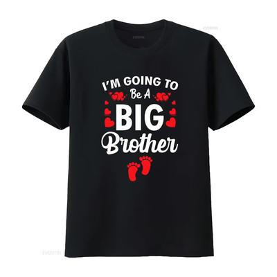 Baby And Birth Announceunisext I Am Going To Be A Big Brother T Shirt Vintage Washed Designer Clothes Versatile Homme Soft Graphic