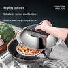 Universal Stainless Steel Visible Glass Pot Lid