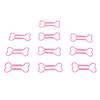 100Pcs Pink Paper Clips Bone Shaped Mini Paper Clips Paperclips  Paper Management