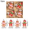 Christmas Wooden Pendants Gingerbread Man Gnomes Xmas Tree Hanging Oranment 2025 Noel Navidad Decorations for Home New Year Gift