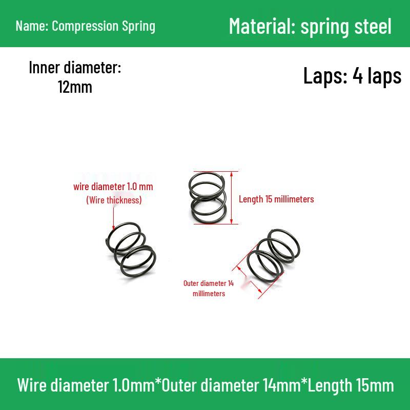 Heavy Duty Y-Type Compression Spring Shock Absorber, 1.0mm Wire Diameter, Outer Diameter 5-20mm.