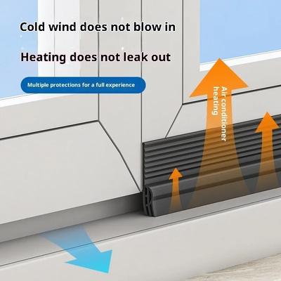 2/4M Samolepicí těsnicí lišta na okna a dveře Větruodolná Zvukotěsná Prachotěsná pro posuvné skleněné dveře Okna Izolace Snadná instalace