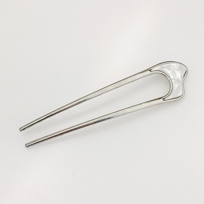 New Hairpin Hair Sticks Minimalist Big Pearl Trendy Punk Metal Hair Accessories Headwear Hairstyle for Women Jewelry H048