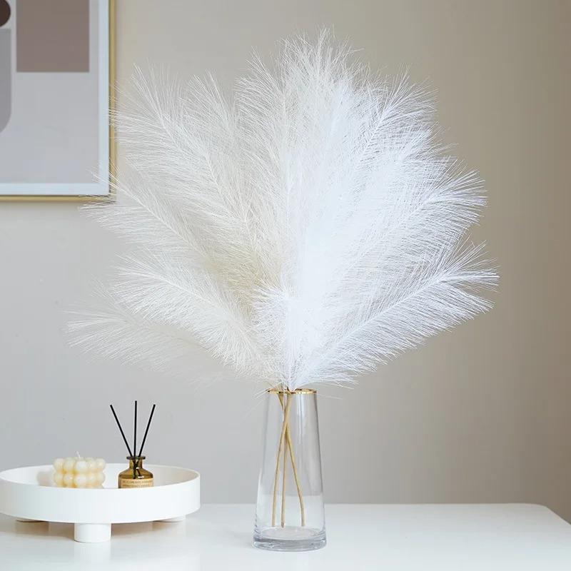 5/10Pcs Artificial Pampas Grass Bouquet For Home Wedding Decoration Party Room Decor Bedroom DIY Flower Wall Vase Reed Decor