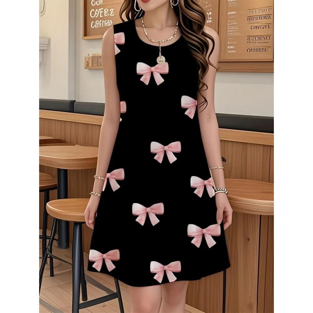 Stylish Loose Versatile Sleeveless Dress Casual Simple Casual Dresses S