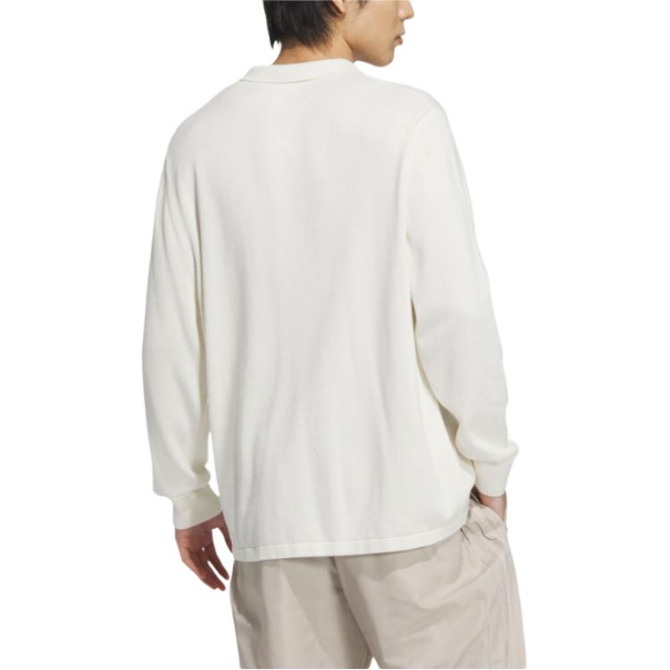 Adidas Originals PREMIUM LONG SLEEVE POLO SHIRT Polo Shirt Men's Jade White JD5806