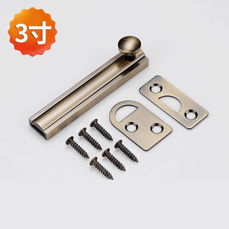 All-Copper Four-Color Universal Latch Security Sliding Door Lock Clear Chinese Latch Home Accessories