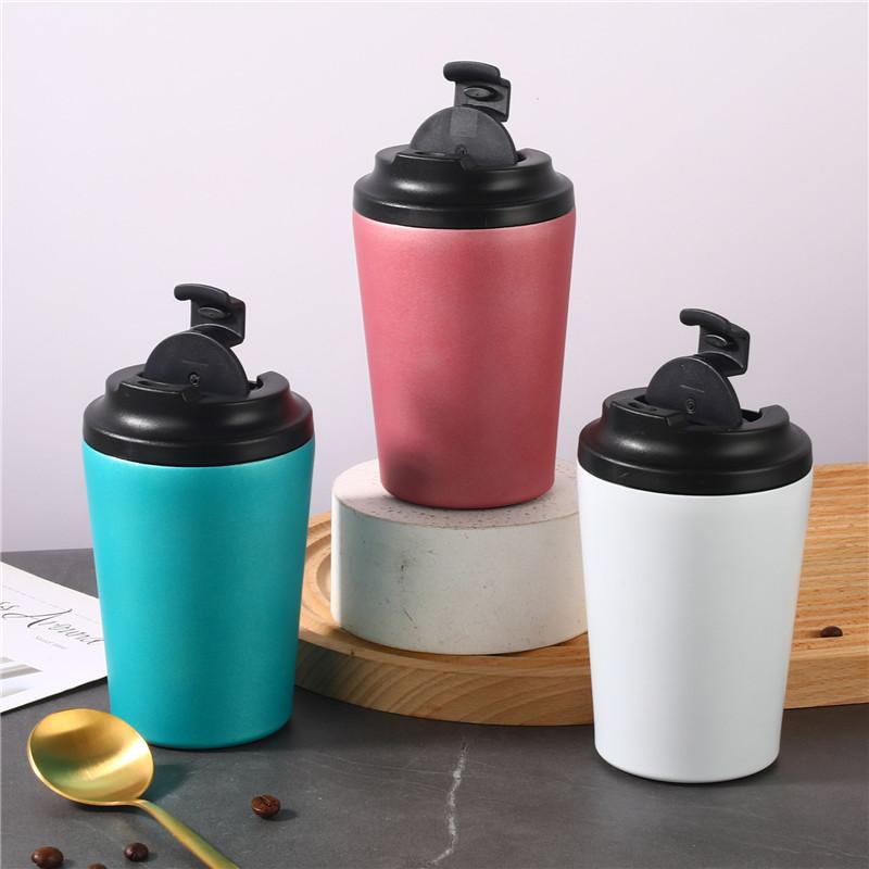 Taza de Café Térmica al Vacío Acero Inoxidable Vaso de Viaje Portátil Aislado Tazas para Leche Agua Vajilla para Hogar Oficina