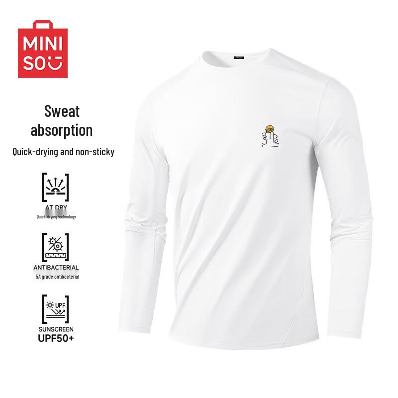 MINISO Men s Quick-Dry Long Sleeve Athletic T-Shirt 2XL