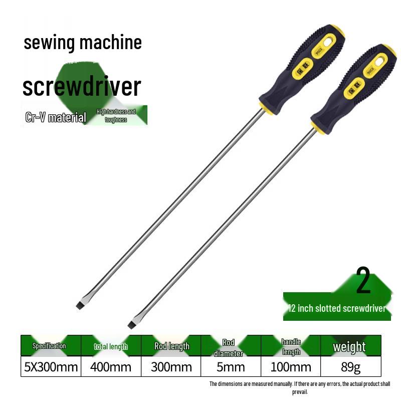 Nähmaschinen-Schraubendreher-Set: Kreuz-/Flachkopf, Verlängert, Groß, Stark magnetisch, Kleine und Große Größen