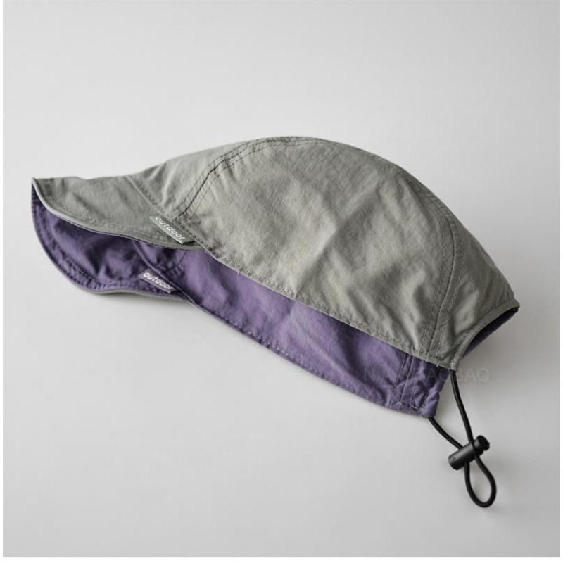 1PC summer new double-sided wear quick-drying foldable cap men's and women's same outdoor cycling running sports sun hat
