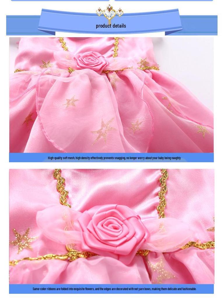 Europäisches und Amerikanisches Prinzessinnen-Abendkleid für Mädchen - Frozen & Cinderella Thema