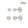 [LsSHOP] 14K Plain Ball Earrings (Gold Plated)_LJ0097BRE