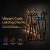 Schmiedeeisen Eisen Wandskulptur Bunte Katze Wandornament Metall Katze Wandkunst Wandornament
