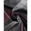 Daks Cashmere 100  Burgundy Block Check Shawl Scarf Dbmu9f704d2