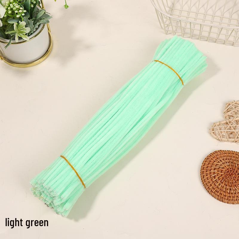 Velvet Chenille Stems: Mixed Color Macaron Twist Sticks