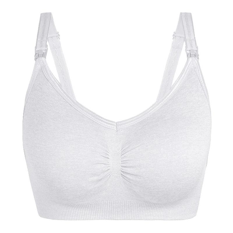 Бесшовный бюстгальтер для беременных и кормящих мам, бюстгальтер послеродовой, бюстгальтер против протекания молока, бюстгальтер для беременности, против провисания и с эффектом пуш-ап S