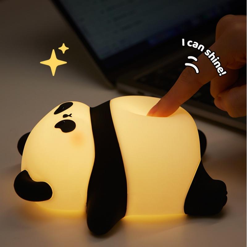 Clownfish Pat Lamp Koala Sloth Panda Silicone LED Night Light Timer Sleep Lights Kids Birthday Gift Bedroom Bedside Room Decor