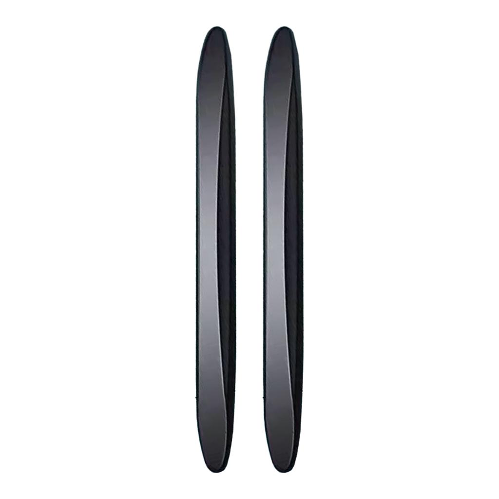 2/4Pcs Car Anti-collision Strip Clear Black Self-adhesive Flexible Reusable Universal SUV Truck Auto Body Door Side Rearview Mirror Bumper Protector