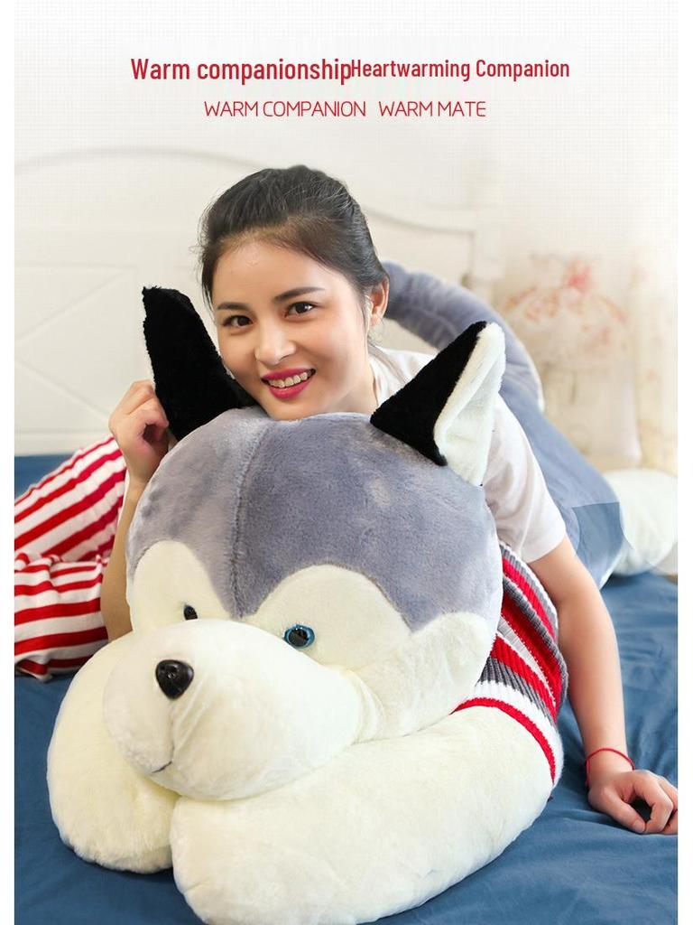 Huge Husky Bear Plush Doll - Cute Ragdoll Stuffed Animal Sleeping Pillow