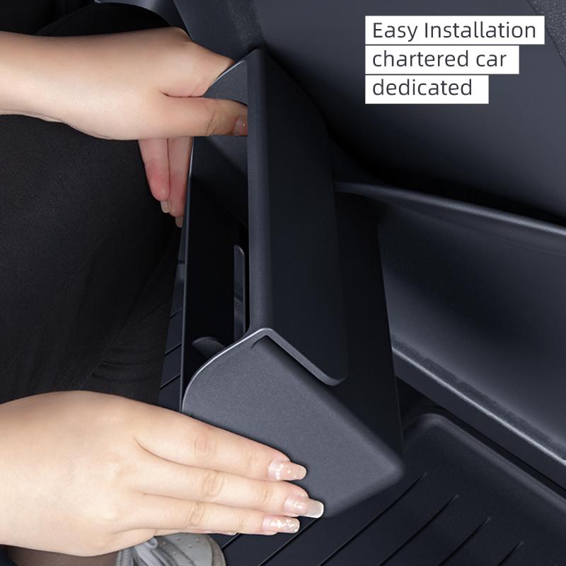 For Tesla Model 3 highland 25-26 Model Y Juniper Multi function Car Seat Back Storage Box Accessories Cup Holder Garbage bin