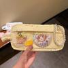 Pencil Case Star Design Extra Large Capacity Zipper Closure Pencil Pouch with DIY Storage Transparent Window School Supplies
