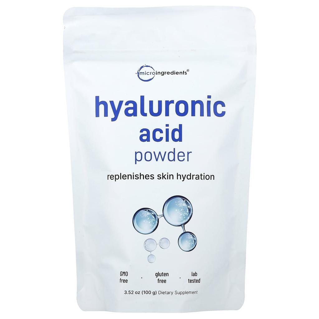 Micro Ingredients Hyaluronic Acid Powder, 100g (3.52oz)