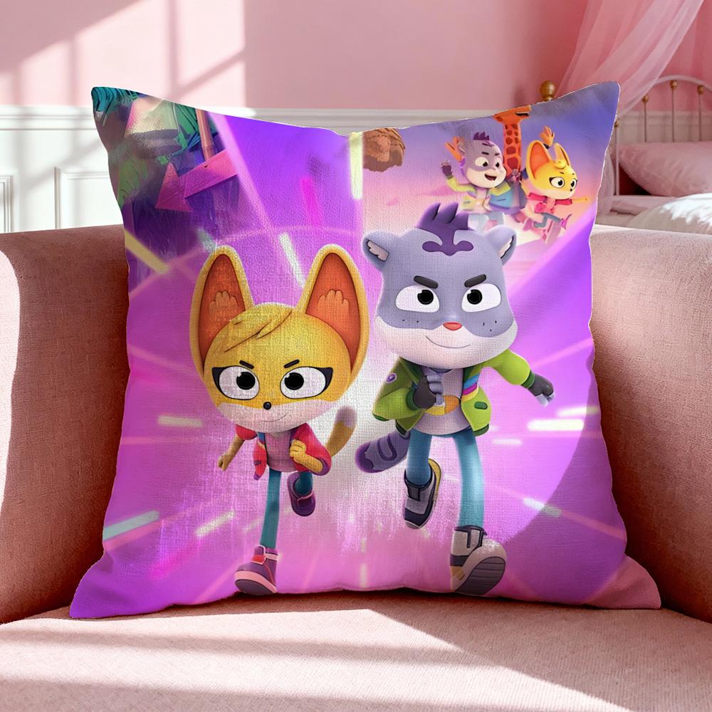 Cartoon TThe Creature Cases Cushion Cover Breathable Linen Pillowcase Summer Odorless EcoFriendly Invisible Zipper Washable
