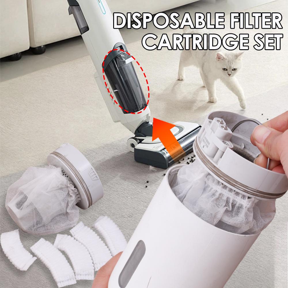 500PCS Disposable Vacuum Cleaner Filter Protective Cover - Washable Non-woven Fabric for Handheld Vacuum Cleaner