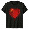 Chinese Flag Heartshaped Travel Mens Tshirt 100 Cotton Tshirt Featuring The Symbol of Chinese Pride